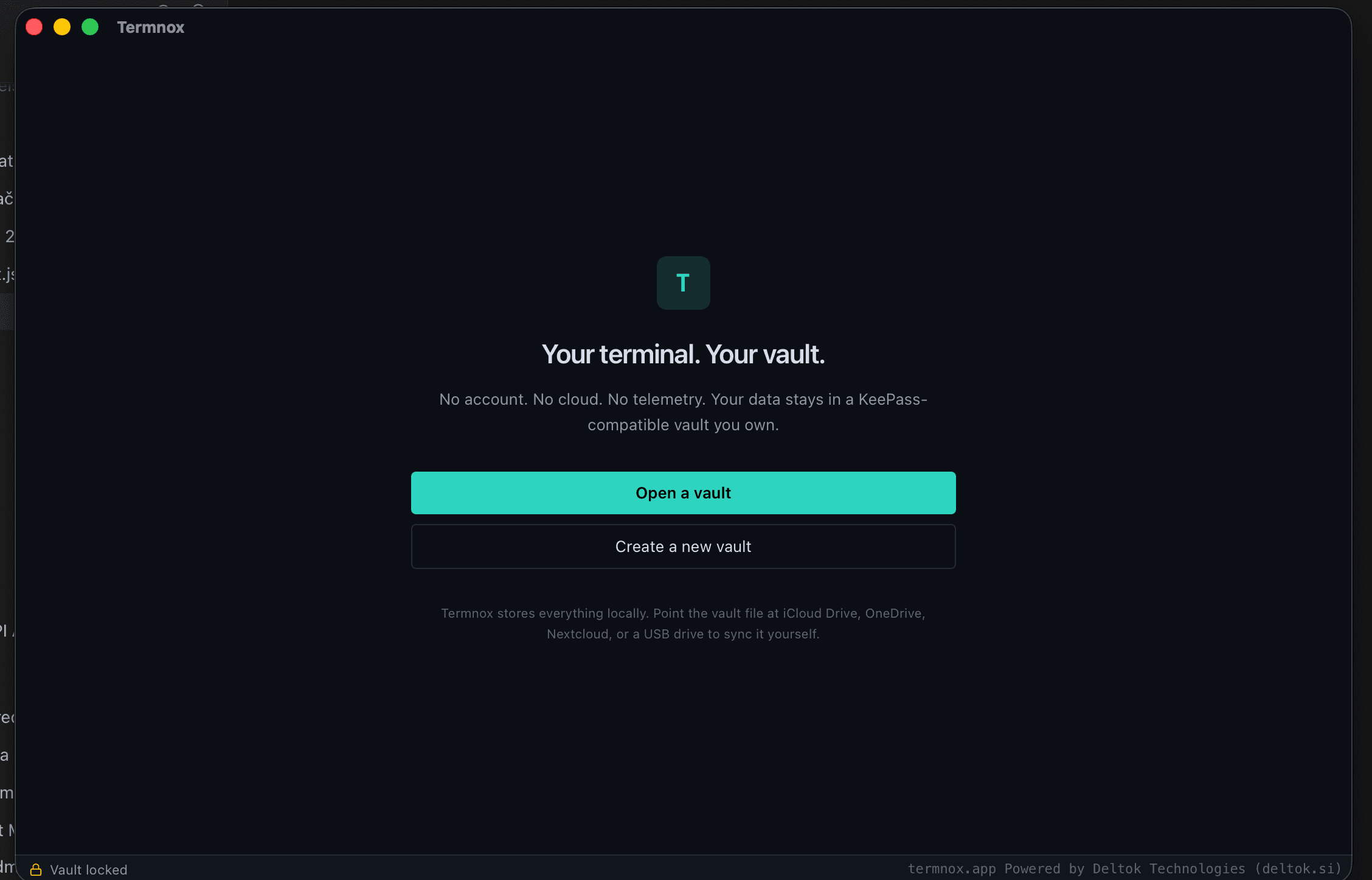 Termnox desktop application